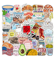 50/100pcs Vinyl Cute Nature VSCO Girl Stickers for Water Bottles Waterproof Aesthetic Stickers for Girls for Laptop Phone Car