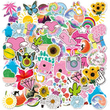 50/100pcs Vinyl Cute Nature VSCO Girl Stickers for Water Bottles Waterproof Aesthetic Stickers for Girls for Laptop Phone Car