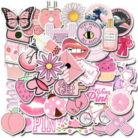 50/100pcs Vinyl Cute Nature VSCO Girl Stickers for Water Bottles Waterproof Aesthetic Stickers for Girls for Laptop Phone Car