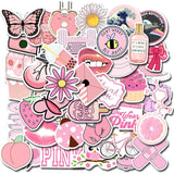 50/100pcs Vinyl Cute Nature VSCO Girl Stickers for Water Bottles Waterproof Aesthetic Stickers for Girls for Laptop Phone Car