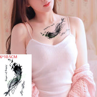 Water Transfer fake tattoo sticker sketch Rose flower snake tattoos Waterproof Temporary Tatto flash tatoo for woman man