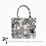 2021 Luxury Designer Handbag for Women Luxury Brand Bag Jacquard Embroidery Shopper Beach Shoulder Bag Canvas Tote Bag Wholesale