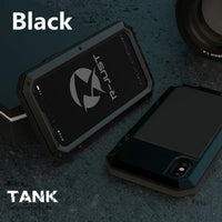 Heavy Duty Protection Armor Metal Aluminum phone Case for iPhone 13 11 12 mini Pro XS MAX SE XR X 6 6S 7 8 Plus Shockproof Cover