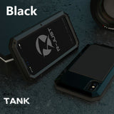 Heavy Duty Protection Armor Metal Aluminum phone Case for iPhone 13 11 12 mini Pro XS MAX SE XR X 6 6S 7 8 Plus Shockproof Cover