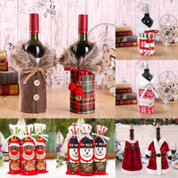 Christmas Bottle Cover Merry Christmas Decor For Home 2021 The Nightmare Before Christmas Ornments Xmas Gift New Year 2022 Noel