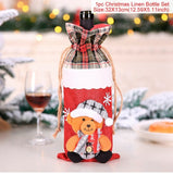 Christmas Bottle Cover Merry Christmas Decor For Home 2021 The Nightmare Before Christmas Ornments Xmas Gift New Year 2022 Noel