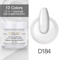 ROSALIND Nail Dipping Powder Gel Of Nails Extension  Extension Crystal Powder Nail Art Decoration Carving Glitter For Manicure