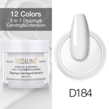 ROSALIND Nail Dipping Powder Gel Of Nails Extension  Extension Crystal Powder Nail Art Decoration Carving Glitter For Manicure