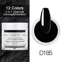 ROSALIND Nail Dipping Powder Gel Of Nails Extension  Extension Crystal Powder Nail Art Decoration Carving Glitter For Manicure