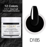 ROSALIND Nail Dipping Powder Gel Of Nails Extension  Extension Crystal Powder Nail Art Decoration Carving Glitter For Manicure