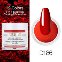 ROSALIND Nail Dipping Powder Gel Of Nails Extension  Extension Crystal Powder Nail Art Decoration Carving Glitter For Manicure