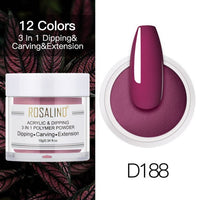 ROSALIND Nail Dipping Powder Gel Of Nails Extension  Extension Crystal Powder Nail Art Decoration Carving Glitter For Manicure