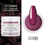 ROSALIND Nail Dipping Powder Gel Of Nails Extension  Extension Crystal Powder Nail Art Decoration Carving Glitter For Manicure