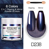 ROSALIND Nail Dipping Powder Gel Of Nails Extension  Extension Crystal Powder Nail Art Decoration Carving Glitter For Manicure
