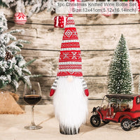 Christmas Bottle Cover Merry Christmas Decor For Home 2021 The Nightmare Before Christmas Ornments Xmas Gift New Year 2022 Noel