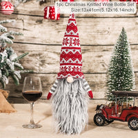 Christmas Bottle Cover Merry Christmas Decor For Home 2021 The Nightmare Before Christmas Ornments Xmas Gift New Year 2022 Noel