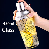 Stainless Steel Cocktail Boston Bar Shaker: 2-piece Set: 18oz Unweighted &amp; 28oz