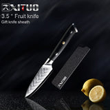 XITUO Damascus Chef Knife VG10 Professional Kitchen Knife Cleaver Cooking Tool Exquisite Plum Rivet G10 Handle 1-5PCS Set Gift