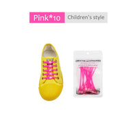 12pcs/lot Silicone Shoelaces Round Elastic Shoe Laces Special No Tie Shoelace for Men Women Lacing Rubber Zapatillas