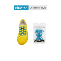 12pcs/lot Silicone Shoelaces Round Elastic Shoe Laces Special No Tie Shoelace for Men Women Lacing Rubber Zapatillas