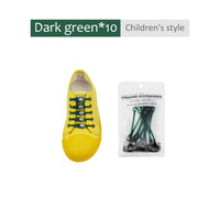 12pcs/lot Silicone Shoelaces Round Elastic Shoe Laces Special No Tie Shoelace for Men Women Lacing Rubber Zapatillas