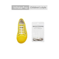 12pcs/lot Silicone Shoelaces Round Elastic Shoe Laces Special No Tie Shoelace for Men Women Lacing Rubber Zapatillas