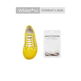 12pcs/lot Silicone Shoelaces Round Elastic Shoe Laces Special No Tie Shoelace for Men Women Lacing Rubber Zapatillas