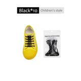 12pcs/lot Silicone Shoelaces Round Elastic Shoe Laces Special No Tie Shoelace for Men Women Lacing Rubber Zapatillas