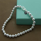 Men&#39;s &amp; Women&#39;s 925 Sterling Silver Bracelet Fashion Silver Charm Bracelet Jewelry Gift