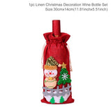Christmas Bottle Cover Merry Christmas Decor For Home 2021 The Nightmare Before Christmas Ornments Xmas Gift New Year 2022 Noel