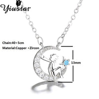 Yiustar Little Prince Necklace for Women Le Petit Charms Girls Pendant Necklace Snake Elephant Stainless Steel Jewelry Wholesale