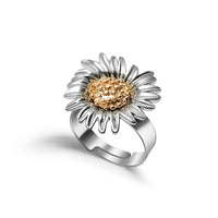 Daisy Flower rings 2021 fashion Enamel White Daisy Flower Vintage finger ring Elegant Simple Rings for Women fashion Jewelry