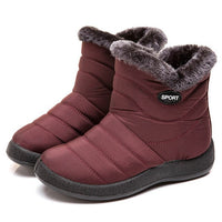 Women Boots Waterproof Snow Boots Female Plush Winter Boots Women Warm Ankle Botas Mujer Winter Shoes Woman Plus Size 43