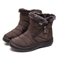 Women Boots Waterproof Snow Boots Female Plush Winter Boots Women Warm Ankle Botas Mujer Winter Shoes Woman Plus Size 43