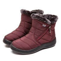 Women Boots Waterproof Snow Boots Female Plush Winter Boots Women Warm Ankle Botas Mujer Winter Shoes Woman Plus Size 43
