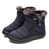 Women Boots Waterproof Snow Boots Female Plush Winter Boots Women Warm Ankle Botas Mujer Winter Shoes Woman Plus Size 43