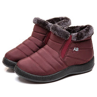 Women Boots Waterproof Snow Boots Female Plush Winter Boots Women Warm Ankle Botas Mujer Winter Shoes Woman Plus Size 43