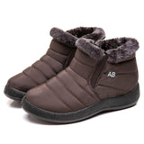 Women Boots Waterproof Snow Boots Female Plush Winter Boots Women Warm Ankle Botas Mujer Winter Shoes Woman Plus Size 43