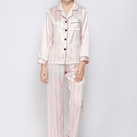 Lisacmvpnel Ice Silk Print FashionWomen Pajamas Long Sleeve Suit Comfortable Outwear Pyjamas