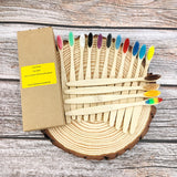 12 Pack Toothbrush Eco Friendly Bamboo Soft Fibre Toothbrush Teeth Brush Solid Bamboo Handle  100%Biodegradable