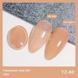 Clou Beaute 64 Colors Gel Nail Polish White Gel Polish UV Nail Base Top Matte Gel Soak Off UV Varnish Gel Paint 15ml Nail Art