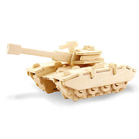 Kids 3D Wooden Puzzle Toy Military Series Tank Vehicle Animals Model Set Creative Assembled Education Toys For Children