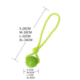 Dog Ball Pet Dog Toys Indestructible Chew Toys Ball with String Interactive Toys for Large Dog Puppy Bouncy Rubber Solid Ball