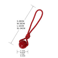 Dog Ball Pet Dog Toys Indestructible Chew Toys Ball with String Interactive Toys for Large Dog Puppy Bouncy Rubber Solid Ball