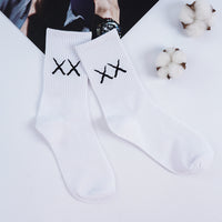 New Butterfly Socks Women Streetwear Harajuku Crew Kawaii Stripe Fashion Ankle Funny Cotton Embroidered Expression