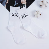 New Butterfly Socks Women Streetwear Harajuku Crew Kawaii Stripe Fashion Ankle Funny Cotton Embroidered Expression
