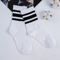 New Butterfly Socks Women Streetwear Harajuku Crew Kawaii Stripe Fashion Ankle Funny Cotton Embroidered Expression