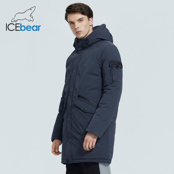 ICEbear 2021 winter  men&#39;s clothing  casual hooded jacket new fashion cotton coat brand male brand apparel  MWD20718I
