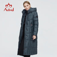 Astrid 2021 New Winter Women&#39;s coat women long warm parka Plaid fashion thick Jacket hooded Bio-Down female clothing Design 9546