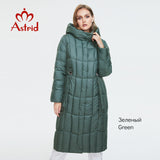 Astrid 2021 New Winter Women&#39;s coat women long warm parka Plaid fashion thick Jacket hooded Bio-Down female clothing Design 9546